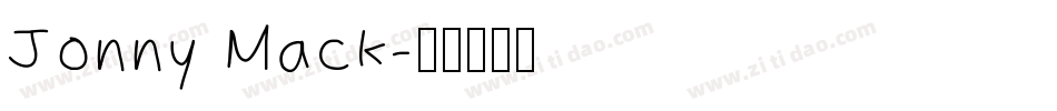 Jonny Mack字体转换